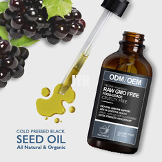 Gel naturale della doccia dell'olio per capelli del seme del nero delle etichette private 50ml