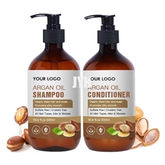 Solfoni lo sciampo dei capelli ed il balsamo di nutrizione liberi Argan Oil organico