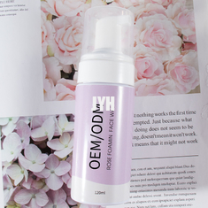 Cura di pelle d'illuminazione organica di Rose Foaming Face Wash 120ml ISO22716
