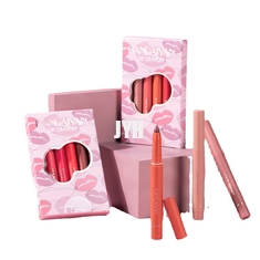Rossetto vellutato nudo d'idratazione resistente girante di tatto di Sharpenable Matte Lip Liner Crayon Smudge