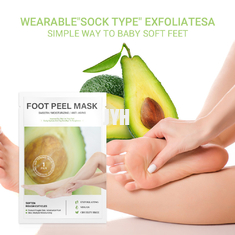 maschera del piede dell'avocado 40ml che esfolia idratazione e ringiovanire dell'insieme di cura dei piedi