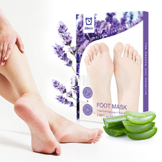 Maschera esfoliante esplosiva del piede della lavanda dell'OEM messa per i calli morti 40ml della pelle