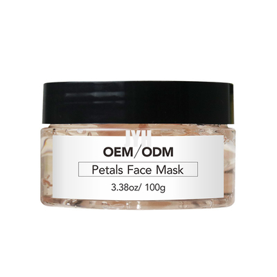 Cura di pelle dell'OEM Clay Mask Natural 100ml Rose Petal Face Gel Mask