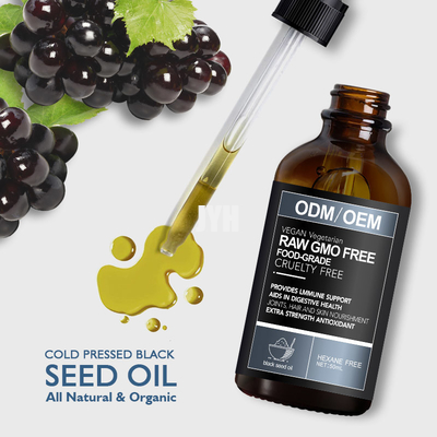 Gel naturale della doccia dell'olio per capelli del seme del nero delle etichette private 50ml