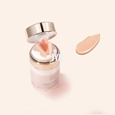 Pompa di pressione della farfalla dei cosmetici di trucco del fronte della crema di BB del cuscino d'aria di luccichio