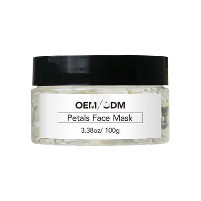 Cura di pelle dell'OEM Clay Mask Natural 100ml Rose Petal Face Gel Mask