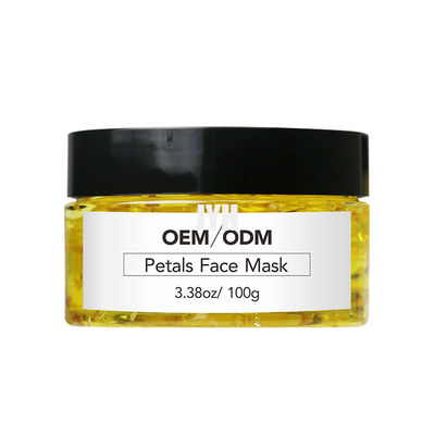 Cura di pelle dell'OEM Clay Mask Natural 100ml Rose Petal Face Gel Mask