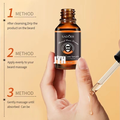 Prodotti per la cura della pelle da uomo da 30 ml Olio da barba idratante per ammorbidire la crescita della cura della barba