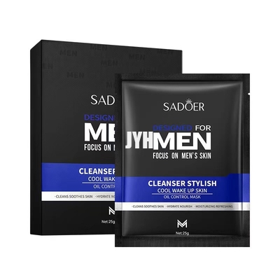 MSDS Mens Skincare Products Idratante Sbiancante Nutriente Maschera per il viso detergente naturale