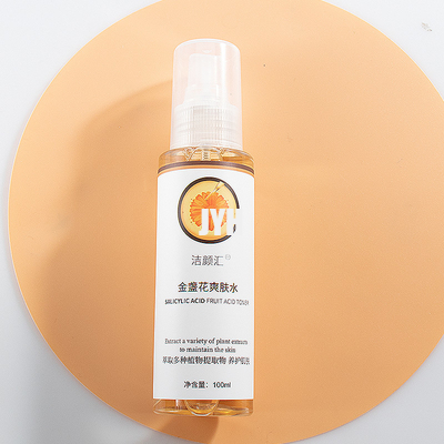 Toner facciale organico naturale della pelle del toner che imbianca il toner facciale 100ml della calendula