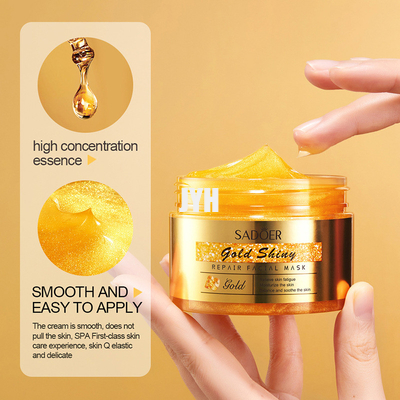 La crudeltà libera la maschera facciale dell'oro 24K per perfetto ed idrata la pelle