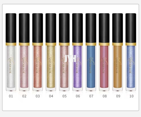 10 colori Diamond Glitter Eyeshadow Waterproof Long che dura l'ombretto metallico di luccichio