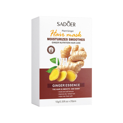 i cosmetici struttura umida e morbida di Ginger Extract Nutrition Hair Care di 10g Bodycare migliorano la maschera biforcata asciutta dei capelli