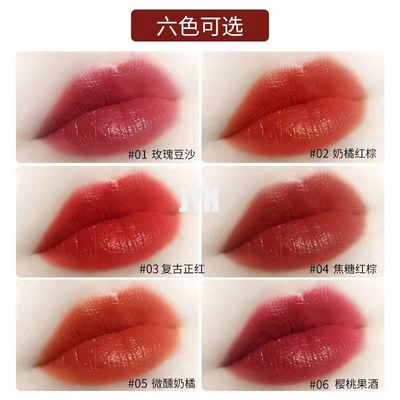 rossi carmini serici del rossetto di lucentezza impermeabile duratura dei cosmetici di trucco del fronte 3g