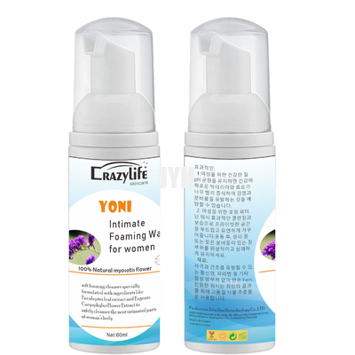 Il lavaggio di schiumatura intimo femminile 60ML equilibra le donne Vaginal Health pH