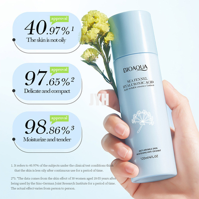 grinza acida ialuronica d'idratazione del toner di cura di pelle 120ml e del finocchio marino della pelle della lozione anti