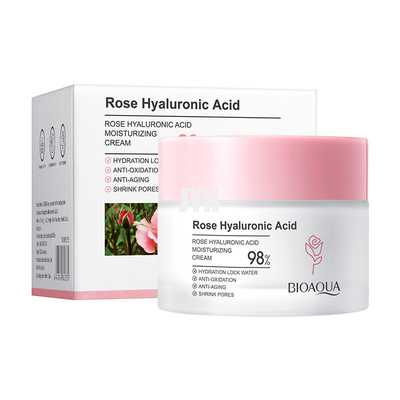 Pelle d'illuminazione crema di Rose Hyaluronic Acid Moisturizer Facial che stringe crema 50g