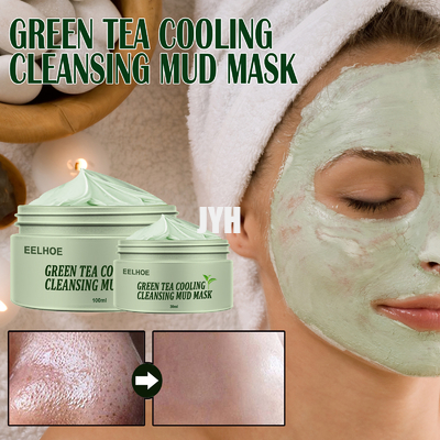 Etichetta privata di Clay Mud Facial Clay Mask del tè verde organico su ordinazione