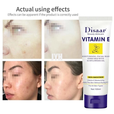 Vitamina naturale di schiumatura E della pulitrice facciale dell'OEM che imbianca pulitrice facciale