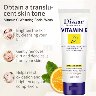 Vitamina naturale di schiumatura E della pulitrice facciale dell'OEM che imbianca pulitrice facciale