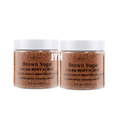 Cosmetici Brown organico d'imbiancatura esfoliante naturale Sugar Salt Body Scrubs del ODM Bodycare