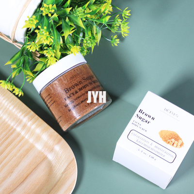 Cosmetici Brown organico d'imbiancatura esfoliante naturale Sugar Salt Body Scrubs del ODM Bodycare