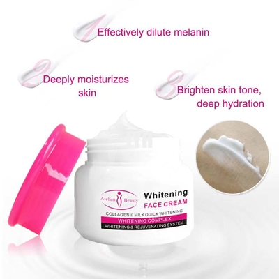 Le donne del collagene pelano la cura che imbiancano l'anti ODM crema facciale della grinza
