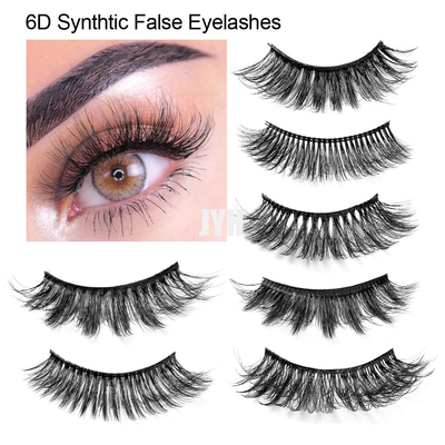 Trucco spesso tridimensionale 6D 20mm della sposa di Mink False Eyelashes Stage Show dell'imitazione