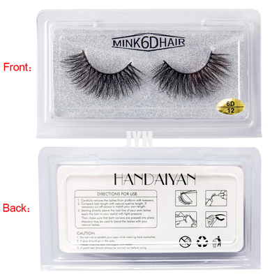 Trucco spesso tridimensionale 6D 20mm della sposa di Mink False Eyelashes Stage Show dell'imitazione
