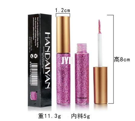 MSDS 10PCS/eye-liner stabilito di scintillio per trucco liquido rosso pigmentato facile da indossare di scintillio dell'eye-liner dell'oro bianco delle donne