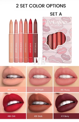 Rossetto vellutato nudo d'idratazione resistente girante di tatto di Sharpenable Matte Lip Liner Crayon Smudge