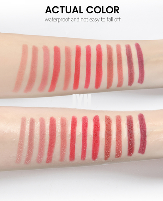 Rossetto vellutato nudo d'idratazione resistente girante di tatto di Sharpenable Matte Lip Liner Crayon Smudge