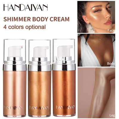 fondamento liquido crema di Glow Glistening Makeup del fronte 20ml e della lampadina di Bronzer dell'evidenziatore di Luminizer del corpo
