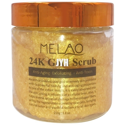 250g l'oro del vegano 24k sfrega il corpo d'idratazione e esfoliante crema