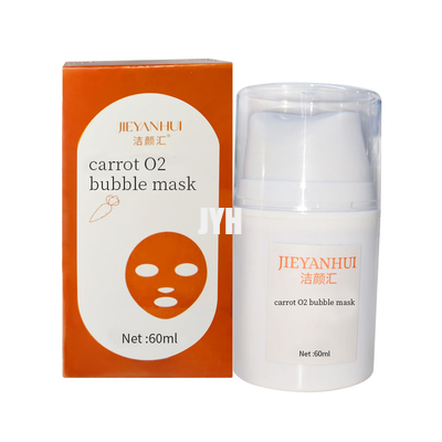 Pori di pulizia profondi della testa facciale di Clay Mask Whitening Remove Black della bolla della carota