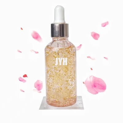 siero d'ardore del fronte di spinta di cura di pelle di Rose Petal Serum Anti Aging dell'oro 24K
