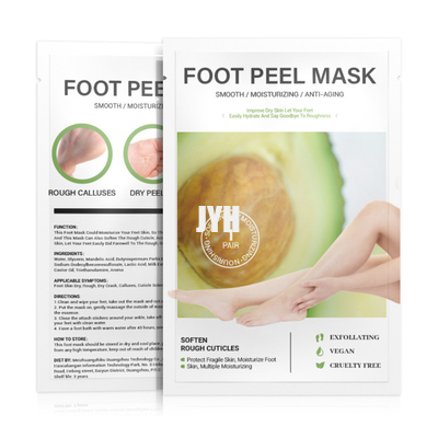 maschera del piede dell'avocado 40ml che esfolia idratazione e ringiovanire dell'insieme di cura dei piedi