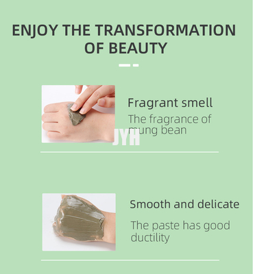 Acne anti di pulizia Clay Mask Face Mung Bean facciale che purifica maschera verde