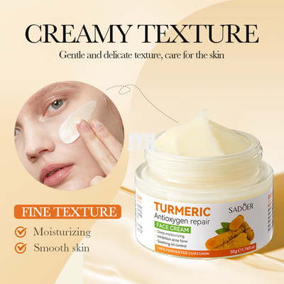 cura di pelle crema facciale della curcuma 50G che imbianca la crema di fronte di trattamento dell'acne