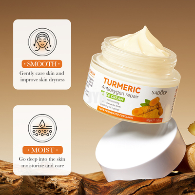 cura di pelle crema facciale della curcuma 50G che imbianca la crema di fronte di trattamento dell'acne