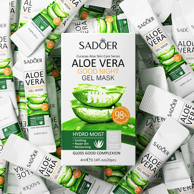 Aloe d'idratazione d'imbiancatura coreano Vera Skin Care Mask dello strato facciale della maschera di bellezza