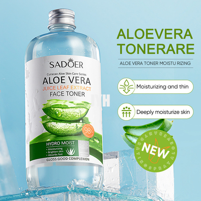 toner facciale naturale di cura di pelle di Vera Gel Toner Essence Face dell'aloe 500ml