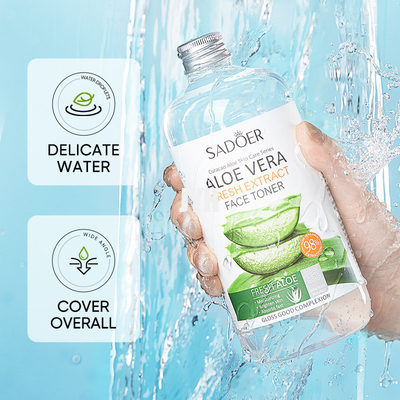 toner facciale naturale di cura di pelle di Vera Gel Toner Essence Face dell'aloe 500ml