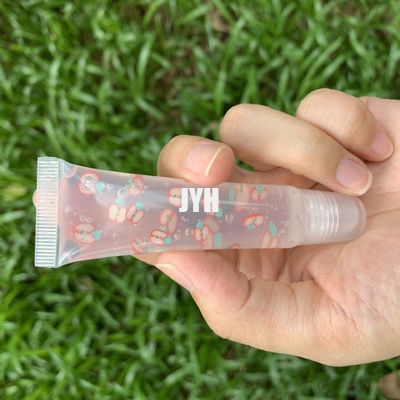Etichetta privata Gloss Lip Oil Squeeze Tubes Plumping Fruit Aroma profumato
