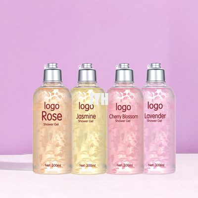 300ml Prodotti per la cura della pelle OEM Petal Perfume Pulizzante Idratante Gel per doccia