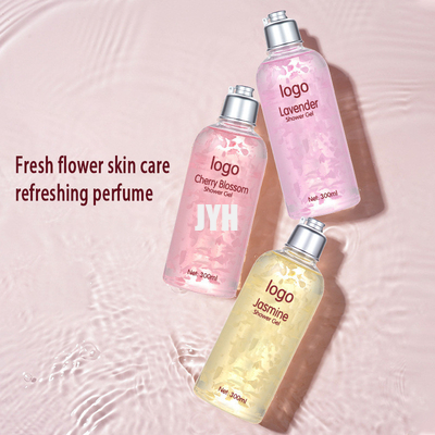 300ml Prodotti per la cura della pelle OEM Petal Perfume Pulizzante Idratante Gel per doccia