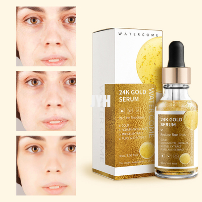 Argan Anti Aging 24k Gold Sero per l' illuminazione della pelle per il viso 30 ml